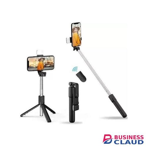 LED Fill Light Tripod Extendable Selfie Stick for Vlogging/Photography Bluetooth Selfie Stick (Black, Remote Included)