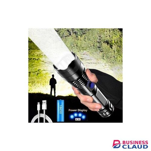 Powerful LED USB Rechargeable Outdoor Tactical Flashlight