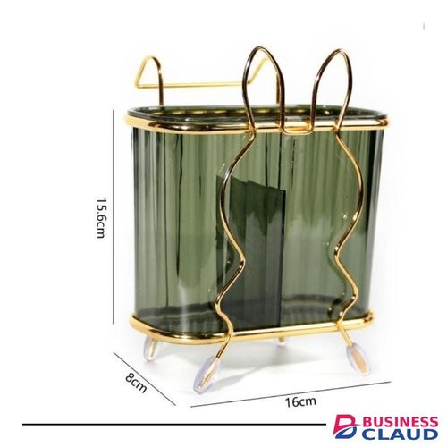 Gold mouse spoon holder with gold stand