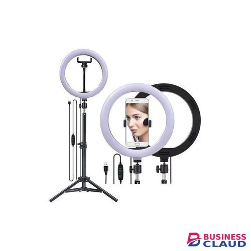 13 Inch LED Ring Light with Adjustable 2.1m Tripod Stand & Phone Holder – 3 Light Modes for Photography, Makeup & Video