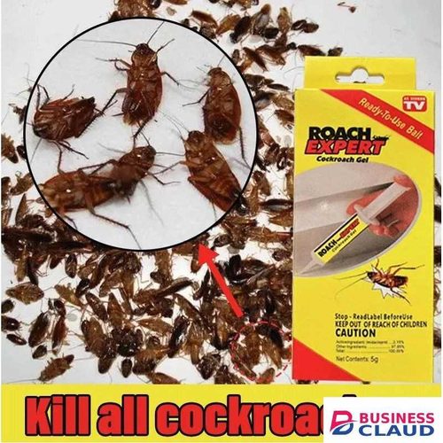 Indoor Outdoor Powerful Effective Cockroach Bait Killer Repellent Gel Syringe