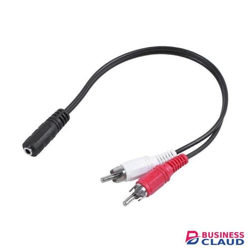3.5mm to 2 RCA o Cable, Stereo Aux to RCA Male Adapter Wire for Home Theater, Speakers, TV