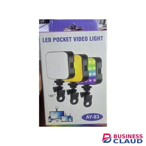 Dimmable LED Pocket Video Light – Ultra-Bright Adjustable Clip-On Fill Light for Filming & Online Meetings