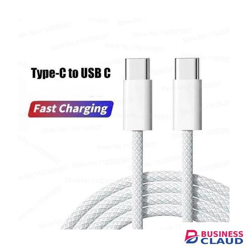 High Speed Usb Cable Original Nylon Braided USB Type C To C Fast Charging Data Cable For Iphones, IPad Pro,Samsung, Huawei