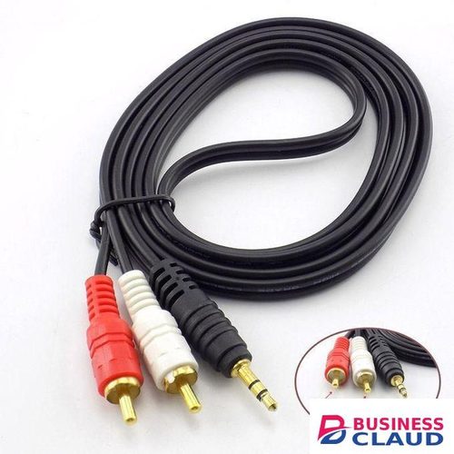 10m 3.5mm Plug Jack Connector To 2 Rca Male Music Stereo Adapter Cable Audio Aux Line For Phones Tv Sound Speakers