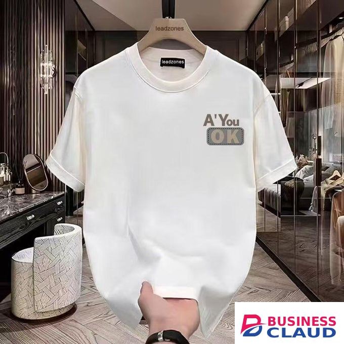 2025 Summer New Style Short-Sleeved T-Shirt Trend Brand Round-neck Loose-Fitting Casual Multi-Complimenting Printed Top