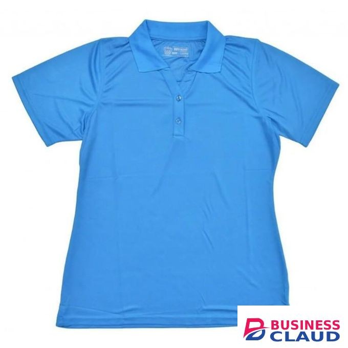 Sky blue women's ladies golf shirts breathable Dri-Fit Polo T-Shirts