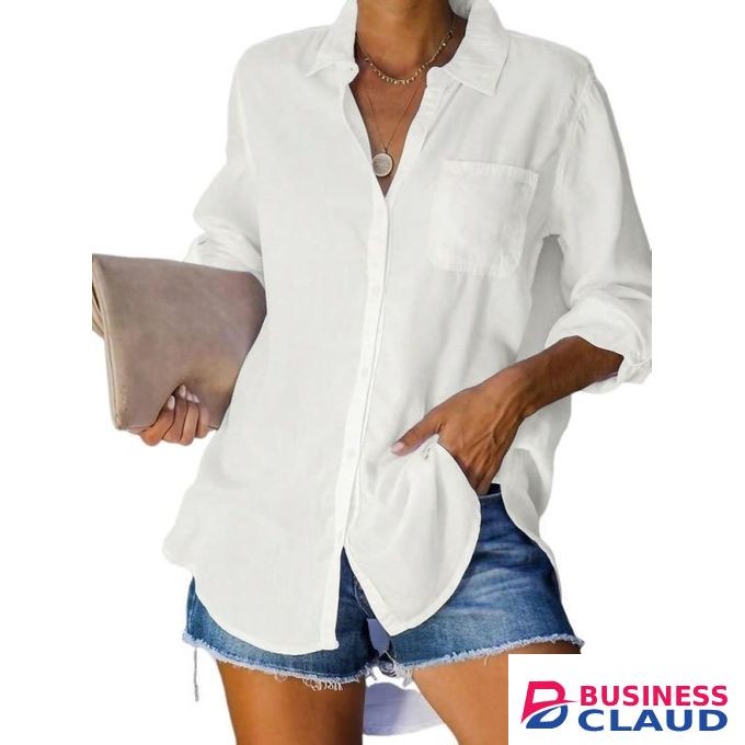 Simple loose-fitting casual women's shirt