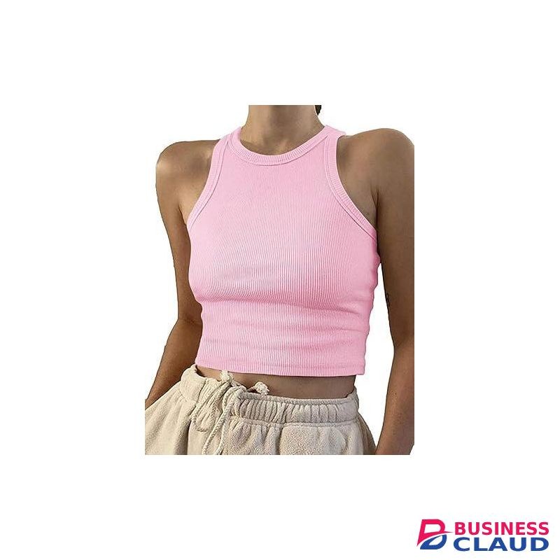 ladies classic soft Cotton Crop Top