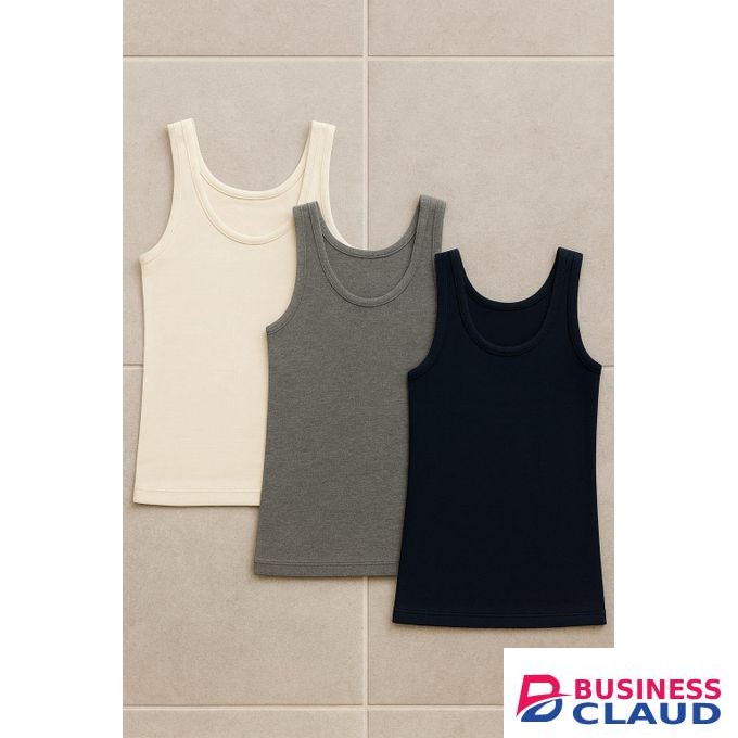 Ladies Vest Top Fits body size 8-12-Grey
