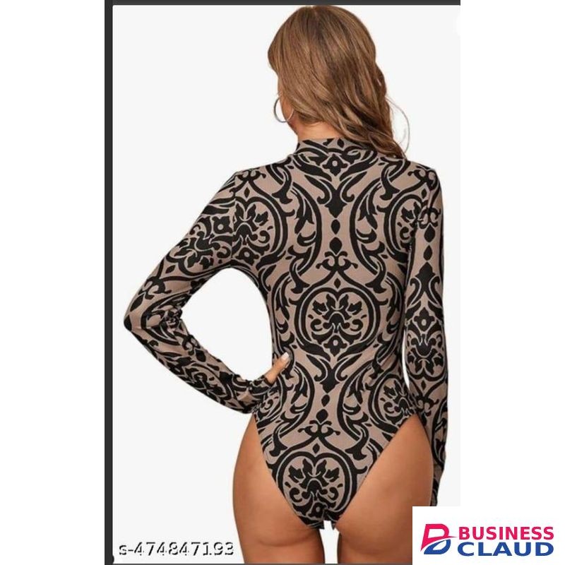 Bodysuit Top Woman Long Sleeve Rompers