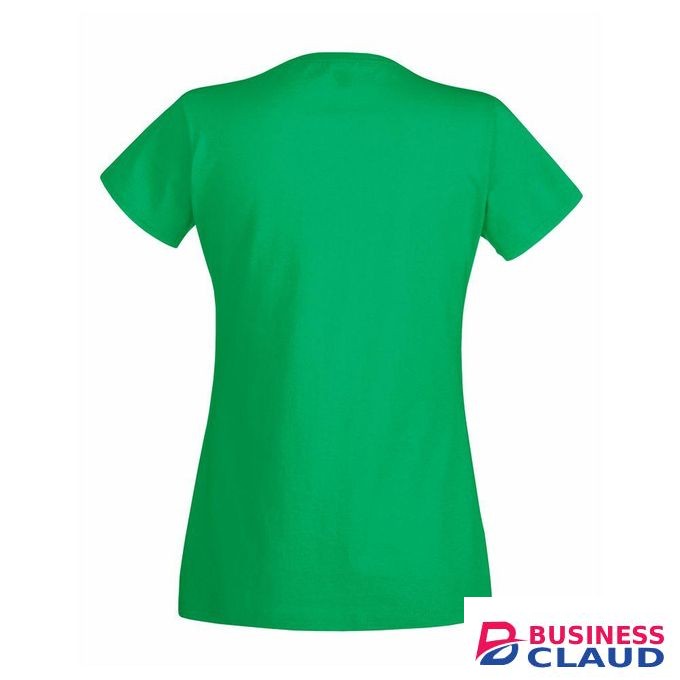 Fruit Of The Loom Kelly Green 100% Cotton Lady's Round Neck T-Shirt