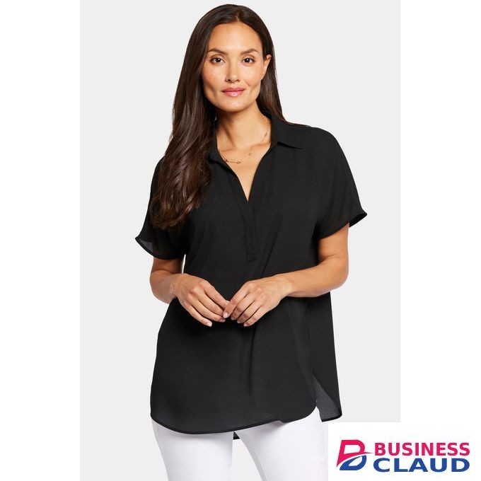 Black Short Sleeved Blouse