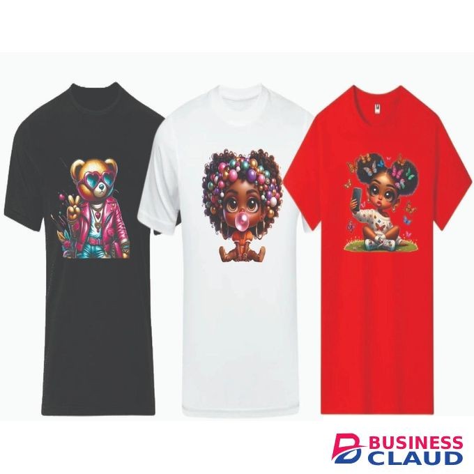 Ladies 3 Piece Printed Breathable t shirts Medium Size