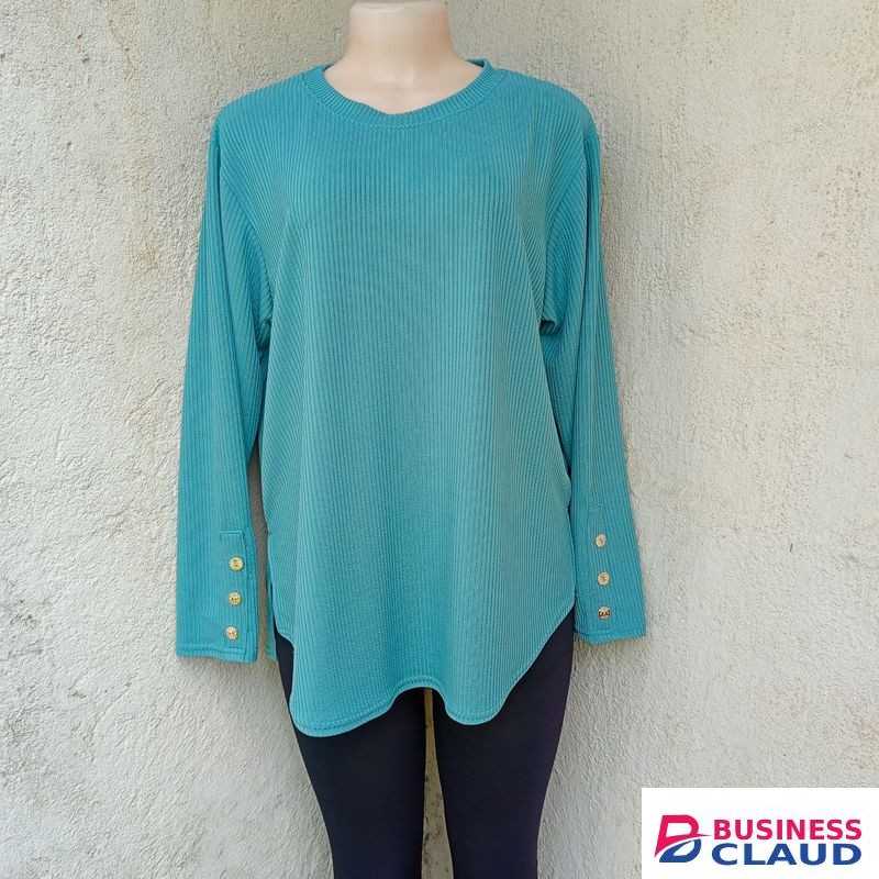 Fash House Turquoise Blue Top