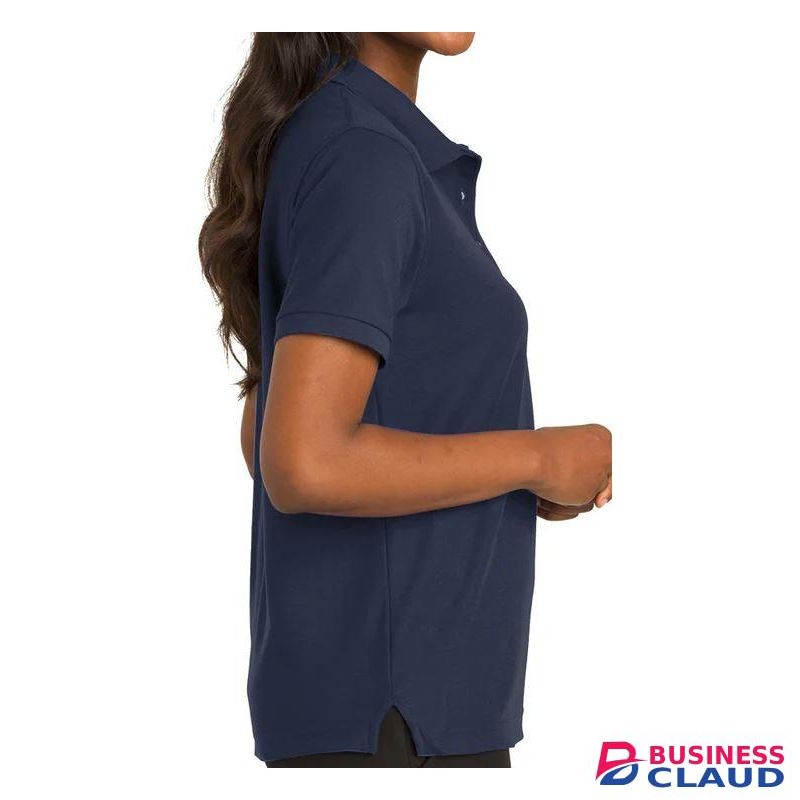 Ladies Navy Blue Short Sleeve Polo Shirt - Navy Blue