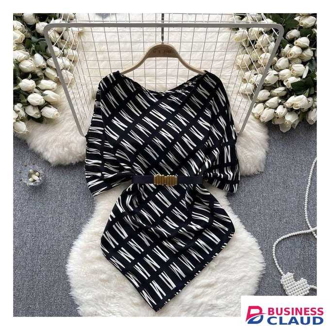Ladies Cute Fancy Casual Top with a belt