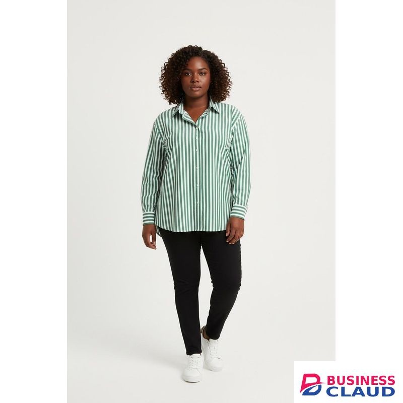 LONGSLEEVE STRIPED GREEN OFFICIAL SHIRTS