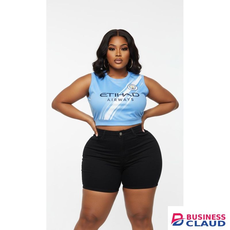 MANCHESTER CITY CROP TOP - SKY BLUE