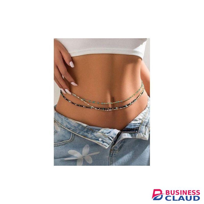 shawn Waist beads Trendy Adjustable Beaded Waist Chain For Women – Stylish Belly Chain Body Jewelry African Waist Beads - Summer Beach Accessory For Jeans, Crop Tops, Festivals And Everyday Wear