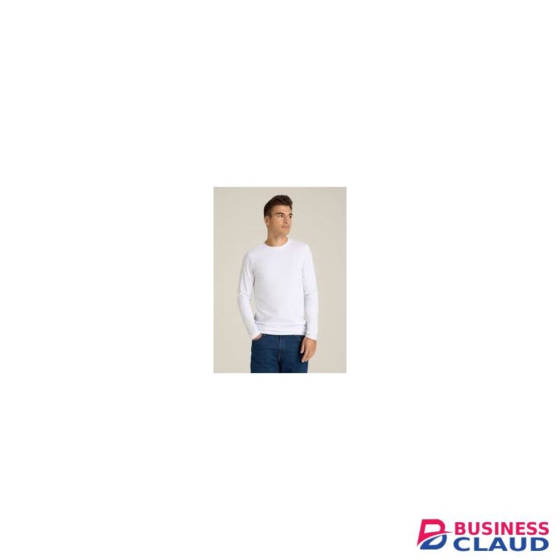 Plain Long Sleeved T-Shirt White-L