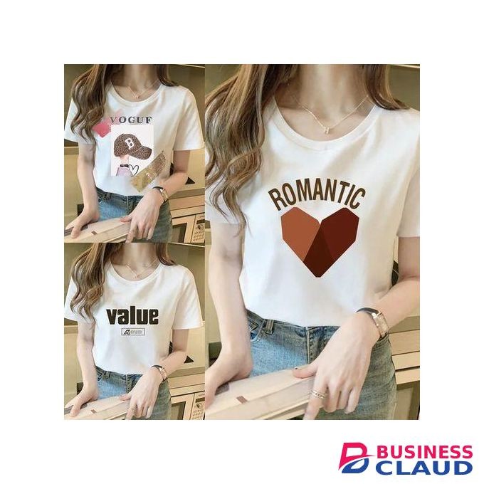 Yixin 3 Pieces/set Of Women's Short Sleeved T-shirts