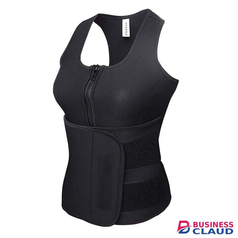 Body Shaper Sweat Slimming Tops Zipper Adjustable Waist Vest Waist Trainer Shapewear Modeling belt