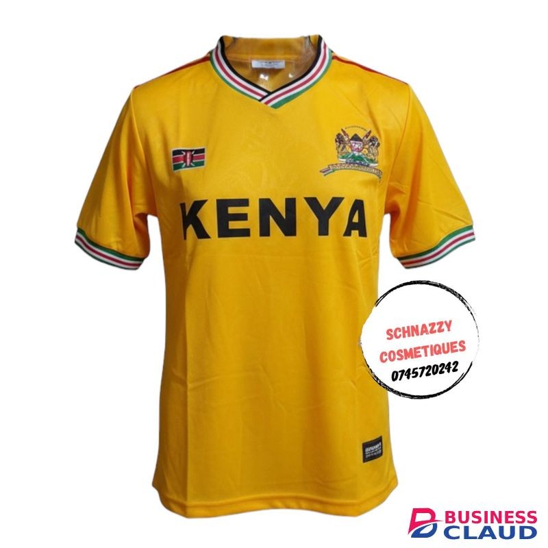 Kenya Football Tshirt YELLOW