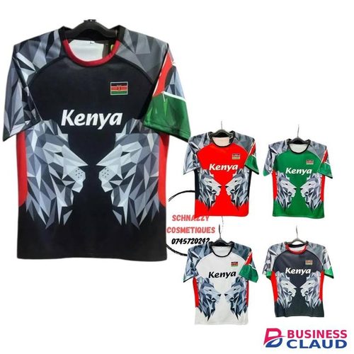 New Arrival BLACK M Trending Unisex Kenya Rugby Tees Numbered Tshirt Limitless Use Game Weekend Daywear Futaa Football Matchday Gameday Aesthetics Chill Indoors Outdoors Streetwear Airport Events
