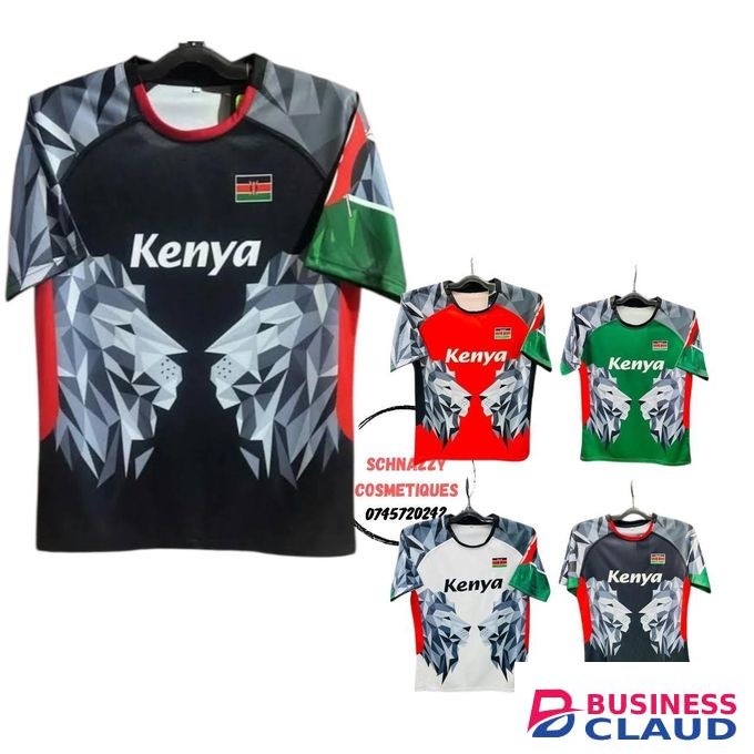 New Arrival BLACK M Trending Unisex Kenya Rugby Tees Numbered Tshirt Limitless Use Game Weekend Daywear Futaa Football Matchday Gameday Aesthetics Chill Indoors Outdoors Streetwear Airport Events