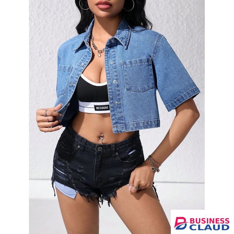 Dynasty Fashion Sexy Ladies Cropped Denim