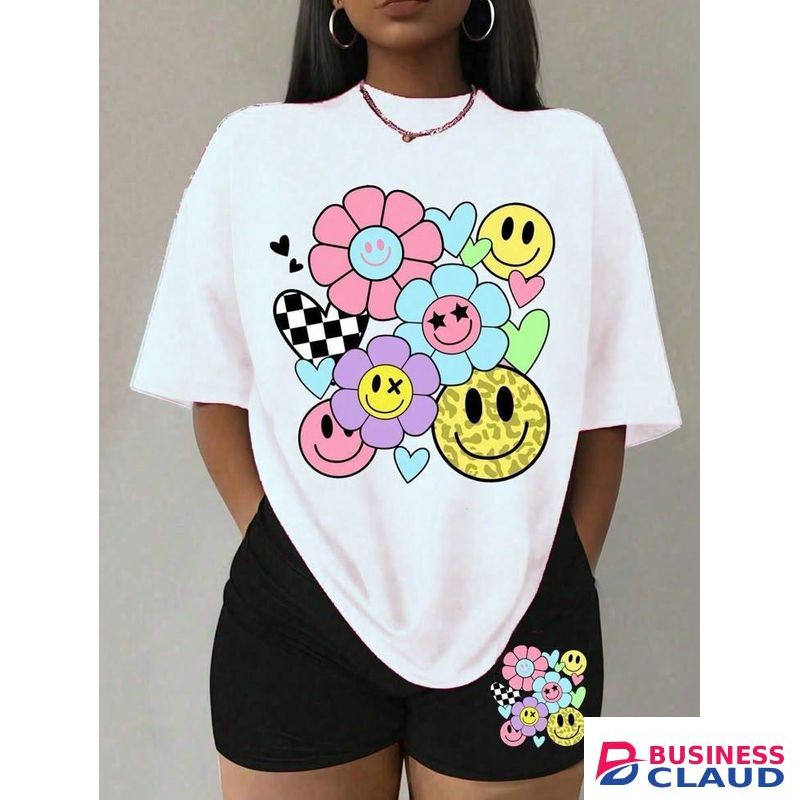 Smiley Flower Power Two-Piece Set