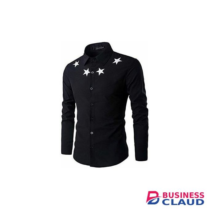 African Long Sleeved Star Printed Shirt