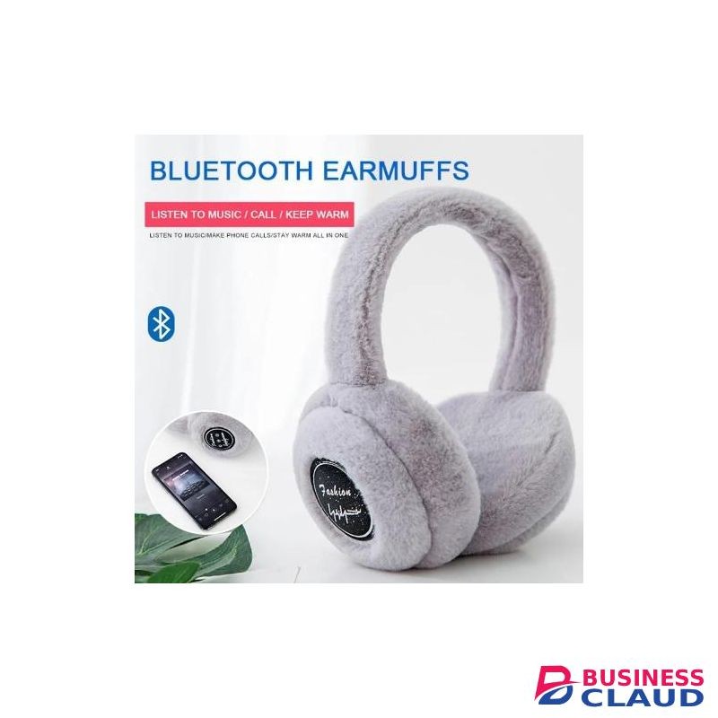 Earmuffs for Winter Wireless Bluetooth Headset with Microphone, Music Stereo Headphones, Fleece Ear Warmer Headband