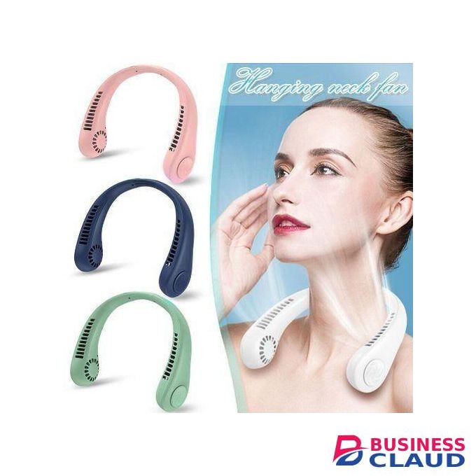 Leaf Less Neck Hanging Small Fan USB Charging Outdoor Portable Portable Sports Neck Hanging Fan
