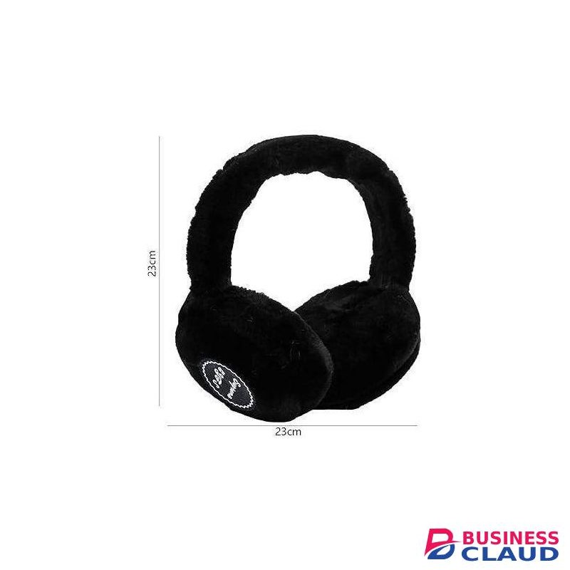 Ear Muffs Headphones Ear Warmers Music Earmuff Ear Cover Wireless Music Earmuffs Headsets for Travel Outdoor-Black