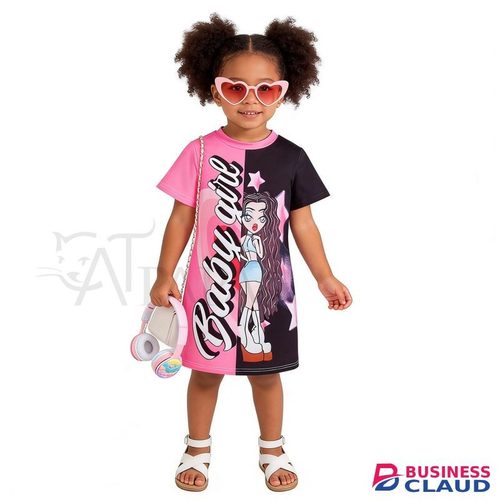 Catpapa Exclusive Perks for Loyal Customers!4-7 years old baby pink short-sleeved T-shirt, suitable for parties, outdoor activities, comfortable and cool, easy to clean