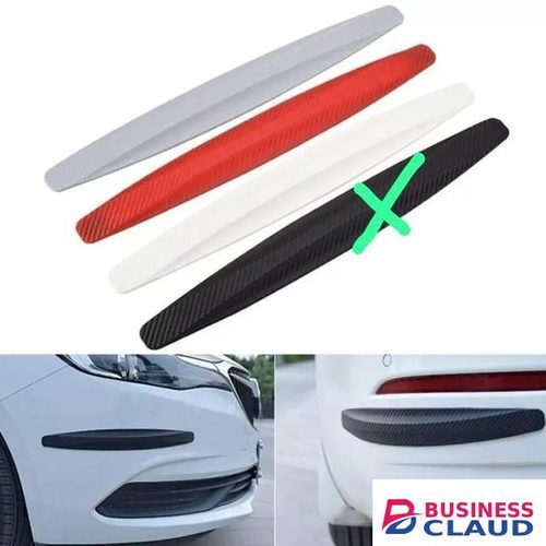 2Pcs Car Bumper Corner Protector Strips - Carbon Fiber Look
