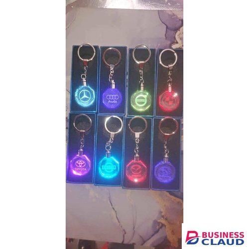 Subaru Crystal Car Key Chain Holder With LED Key Chain Holders