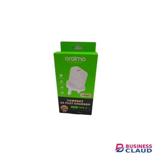 Oraimo Compact 2A Type C Complete Fast Charger Compatible With Redmi, Oppo, Tecno And All Android Devices