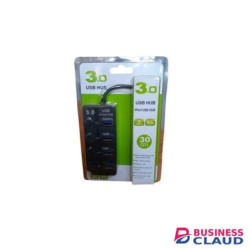 4-Ports Usb Hub With LED Indication: Connect, Power, And Protect