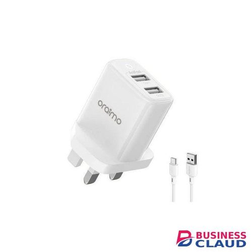 Oraimo 2 X USB Smart Quick Charger Kit 2A For Smartphones