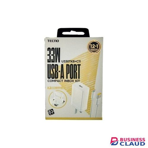 Tecno Spark 9 Pro Sport Edition 33W Fast Charger-White