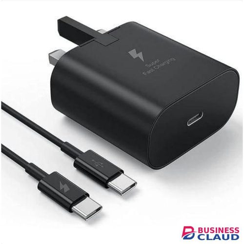 Samsung 25 W Fast Charger With C to C Cable for Galaxy A05, A05s, A14, A15, A24,A25,A34,A54,A74