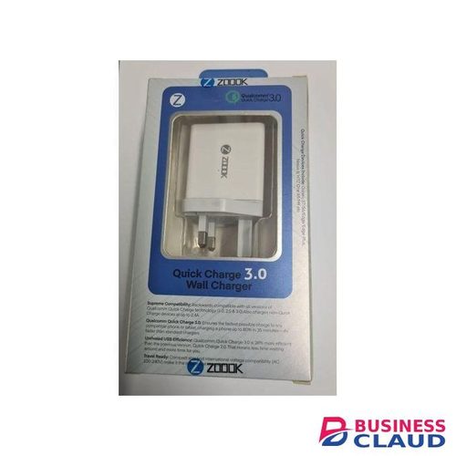 ZOOOK Bolt Charger Duo 3.0 Usb 2 Port Fast Charger