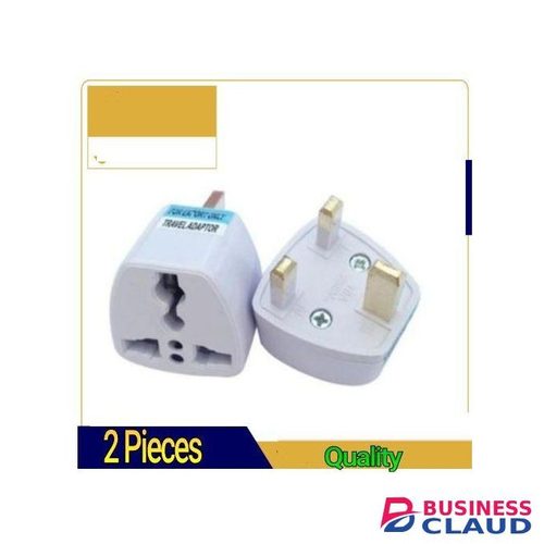 2 Pieces Universal Plug Adapter Travel Power Adapter With Socket Plug