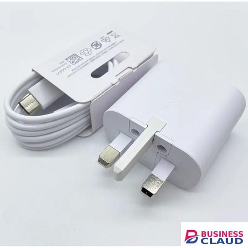 Samsung 25Watts Super Fast Charger Adapter With Type C To C Output For Galaxy A05, A05s, A14, A15, A23,A06, A07, A17, A16, A26, A36, A56, A24, A25, A33, A34, A35, A53, A54, A55, A73, A74, A75, S21, S21+, S22, S22+