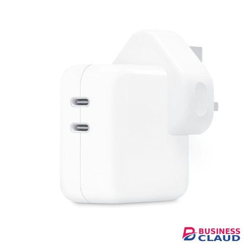 Apple 35 Watts Original iPhone 16/15/14,13 MacBook Air, iPad, AirPods Dual Port Adapter Original With 1 Year Warranty