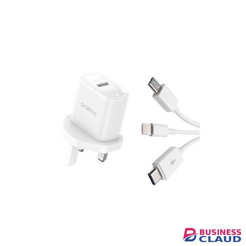 Oraimo ANIFAST 10W USB C, LIGHTNING, MICRO CABLE FAST CHARGER
