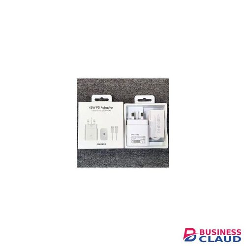 Samsung 45W with Type-C to Type-C Cable – Full Charger (White